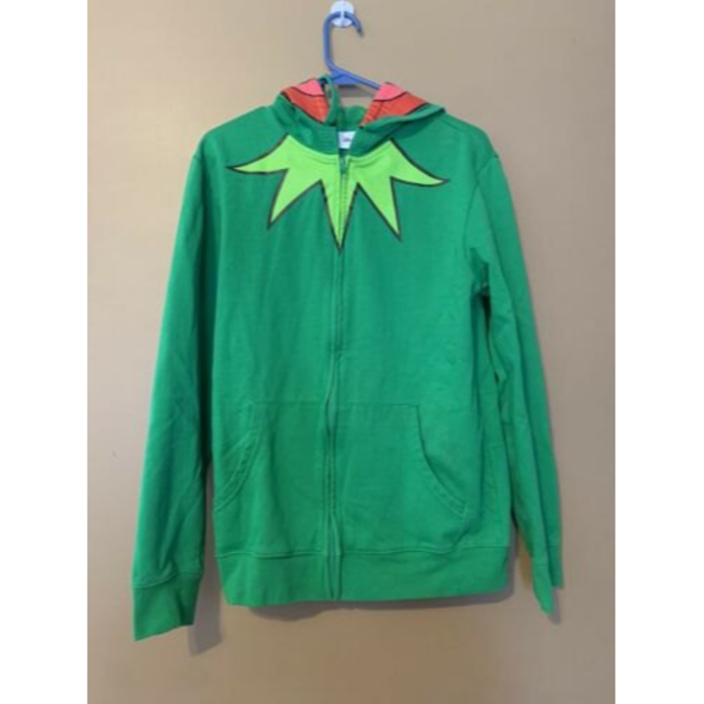 Disney Kermit The Frog Green Men’s Medium Full Zip Hoodie